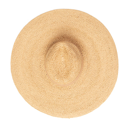 Women's Raffa Braid Wide Brim Fedora With Suede Band