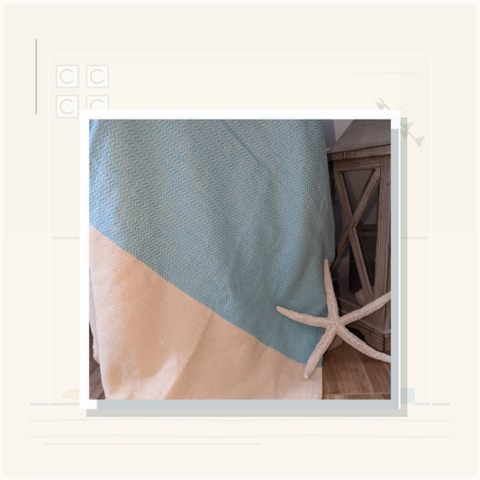 Ember & Coast Product-Line Showcase card thumbnail 2026-05-05 for Aegean Turkish Cotton Beach Towel using verified product imagery