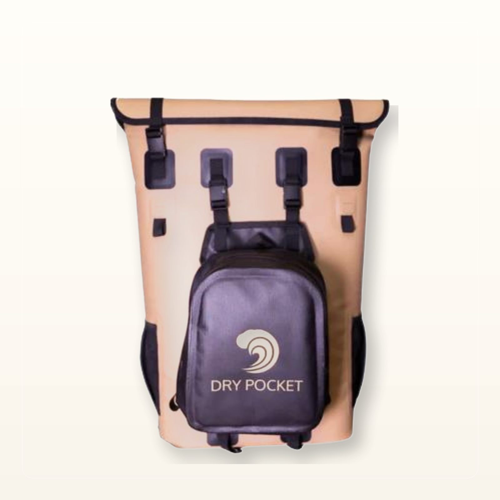 Studio product photo for The Bellavia Waterproof Floating Backpack Cooler With Dry Bag