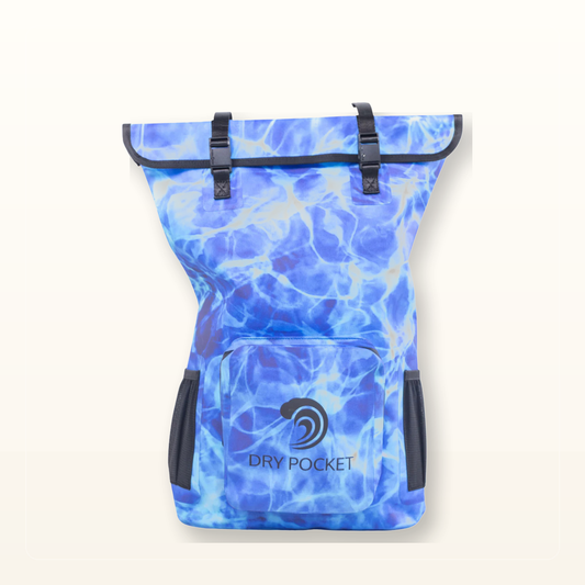 Studio product photo for Waterproof Floating Backpack Dry Bag - Ocean Blue