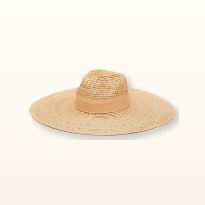 Studio product photo for Women's Raffa Braid Wide Brim Fedora With Suede Band