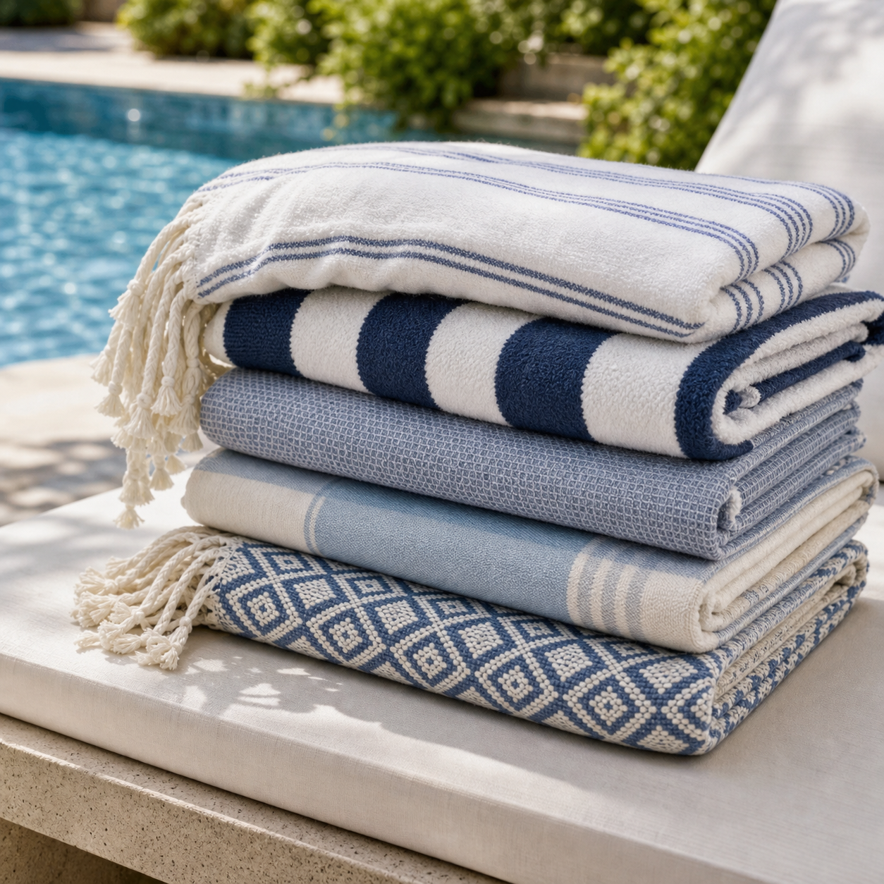 Choosing towels for pool days